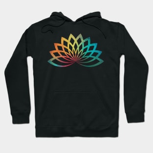 Rainbow lotus flower Hoodie